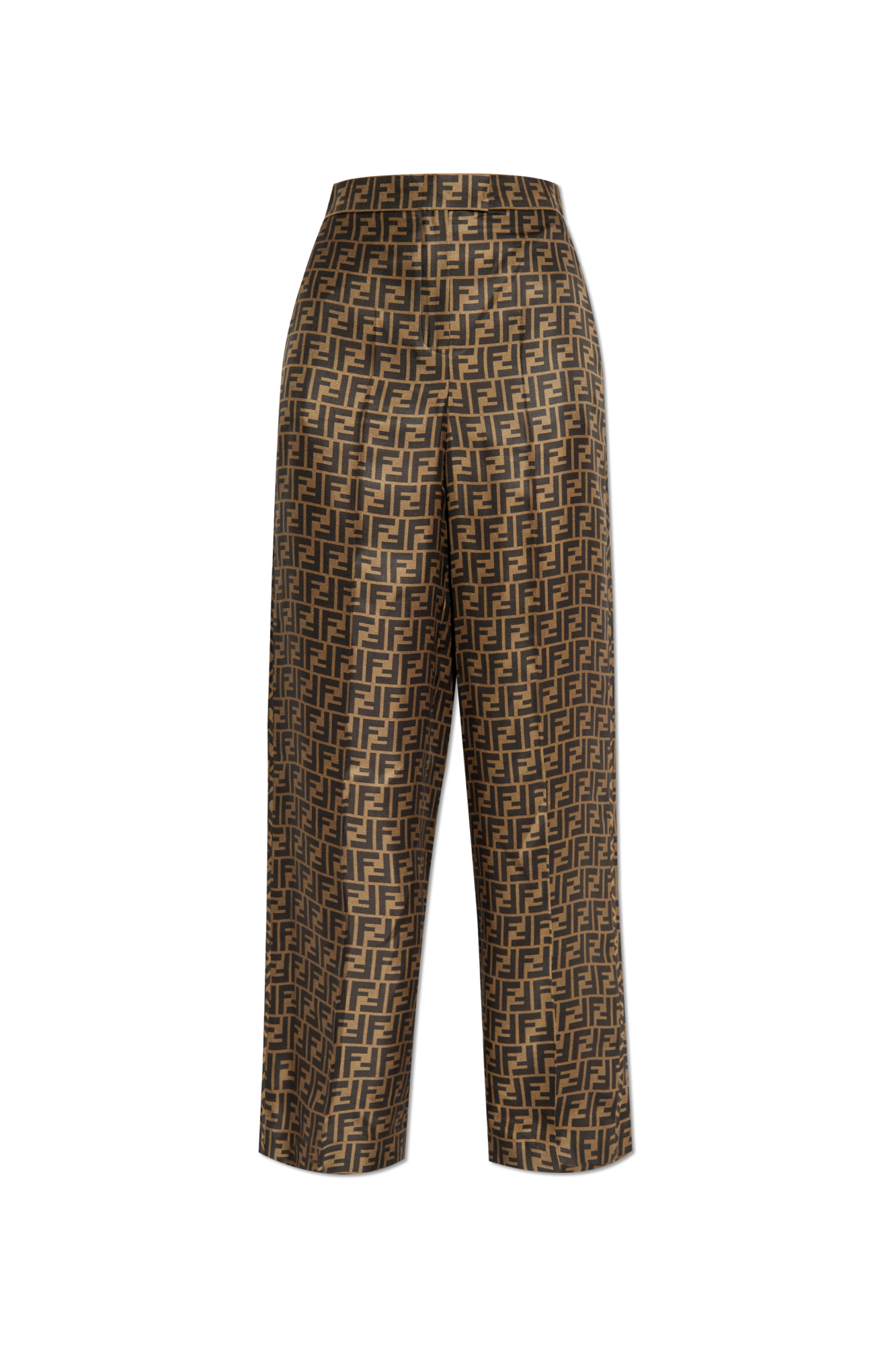 Fendi Silk trousers with monogram