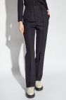Fendi Wool pleat-front trousers
