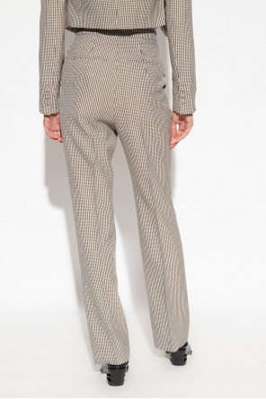 Fendi Checked black trousers