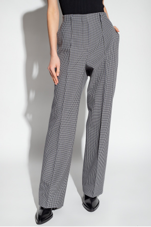 Fendi Checked Red trousers