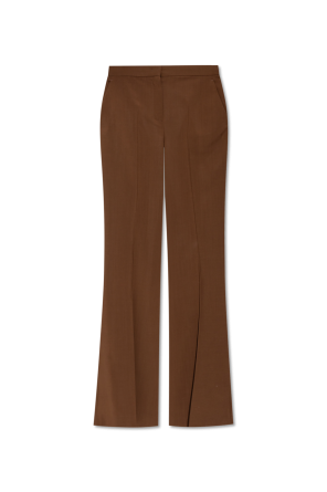Pantalones de pierna acampanada con raya marcada od Fendi