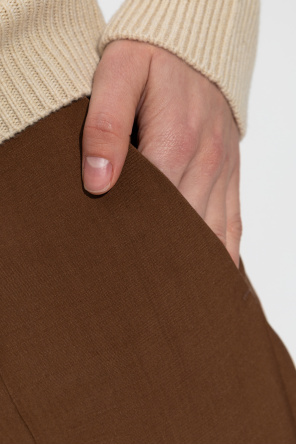 Fendi Flared crease-leg trousers