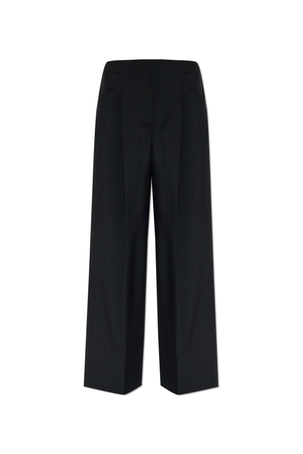 Wool trousers with pleats od Fendi