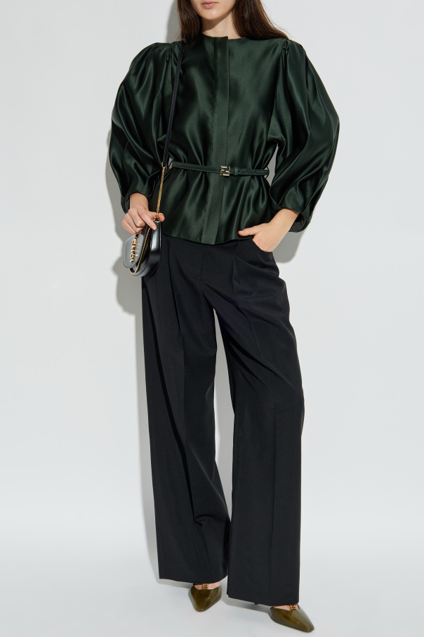 Fendi Wool trousers with pleats
