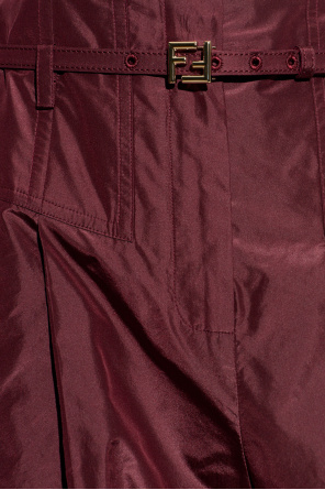 Fendi Loose-Fit Silk Trousers