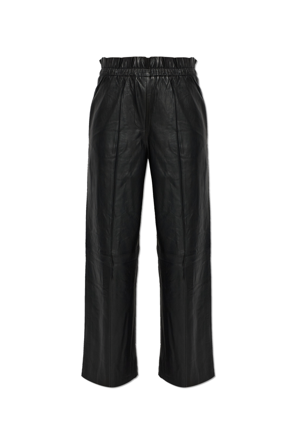 AllSaints Leather Trousers ‘Fran’