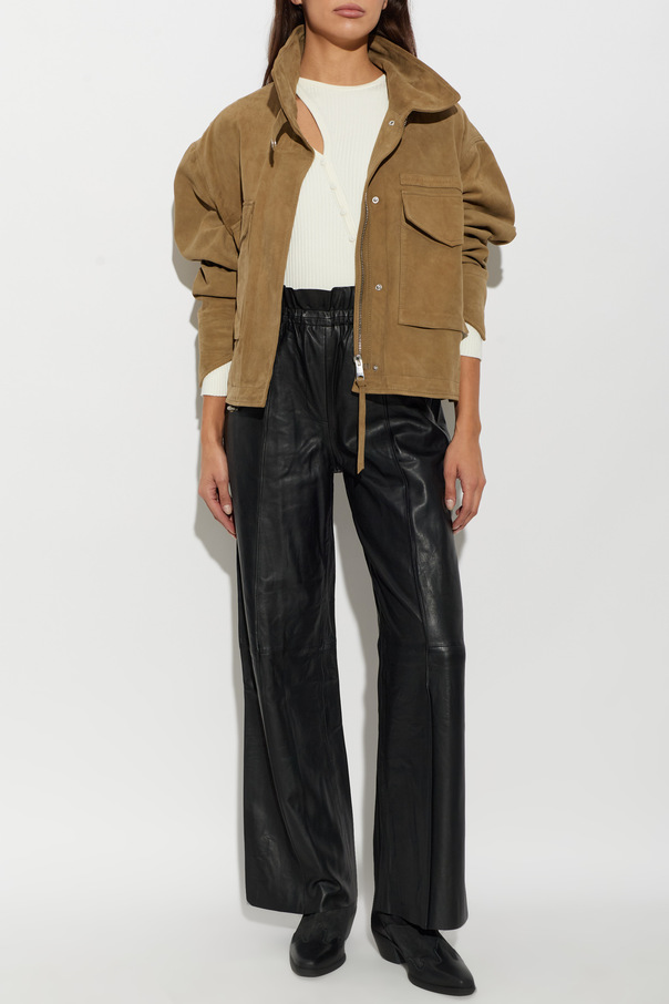 AllSaints Leather Trousers ‘Fran’