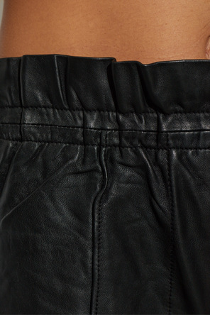 AllSaints Leather Trousers ‘Fran’