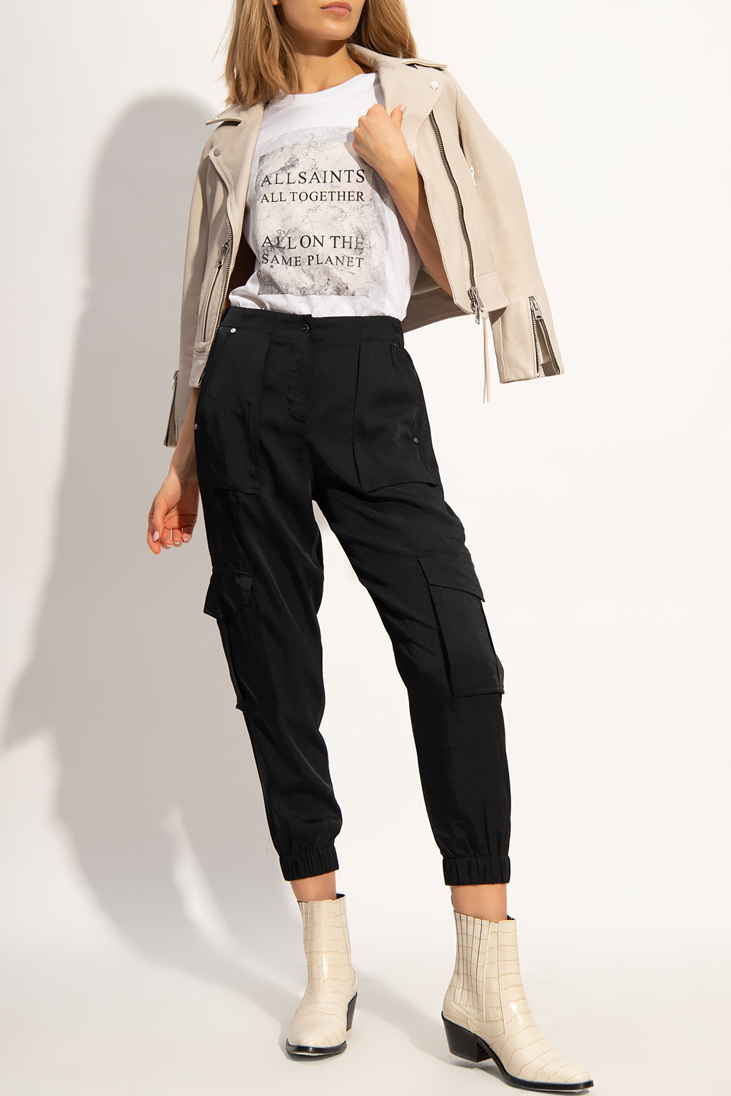 Black 'Frieda' trousers AllSaints - Vitkac GB