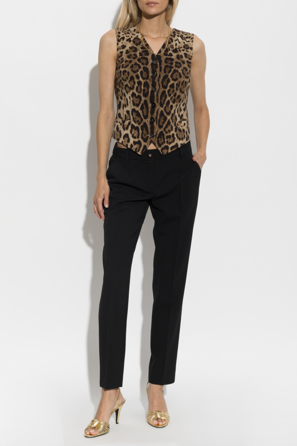 Dolce & Gabbana Wool pleated trousers