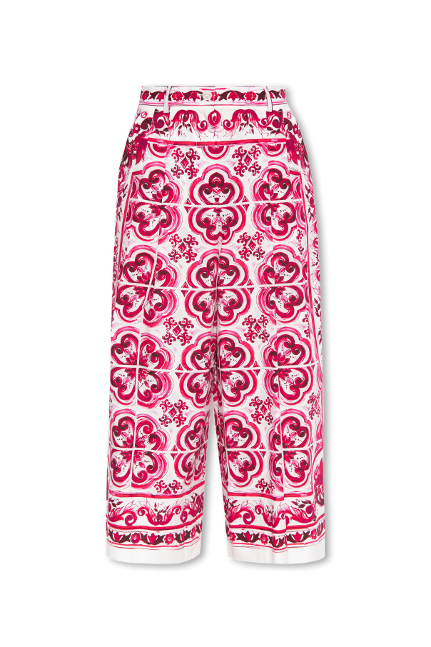 Dolce & Gabbana Cotton high-rise trousers