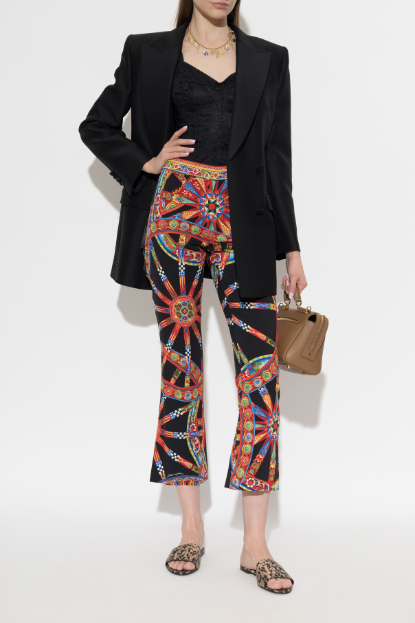 Dolce & Gabbana Trousers with 'Carretto' print