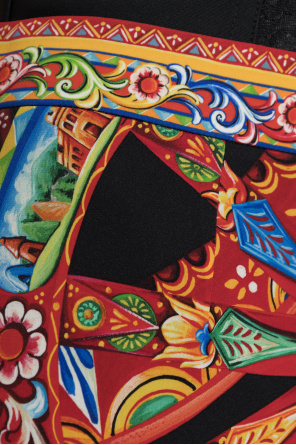 Dolce & Gabbana Trousers with 'Carretto' print
