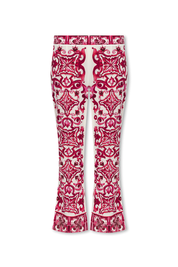 Dolce & Gabbana Jedwabne spodnie