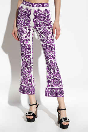 Dolce & Gabbana Jedwabne spodnie