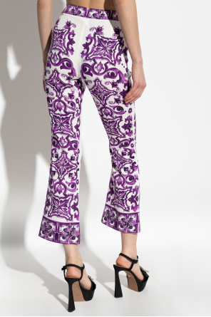 Dolce & Gabbana Jedwabne spodnie