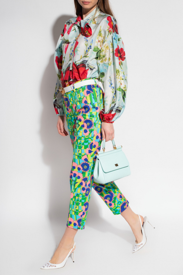 Womens Belt CALVIN KLEIN JEANS Monogram Hardware 30Mm K60K607093 BLK trousers Bermu with floral motif