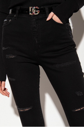 Dolce & Gabbana logo patch detail track pants Jeansy ‘Audrey’