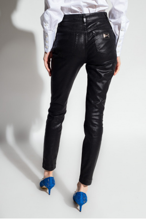 Dolce 4-14 & Gabbana ‘Audrey’ waxed jeans