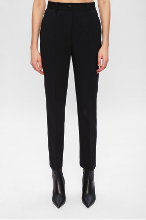 Dolce & Gabbana Wool pleat-front trousers