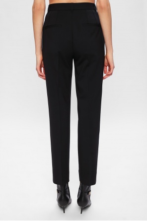 jeans femme skinny bershka Wool pleat-front trousers