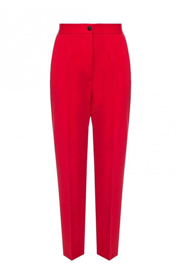 Dolce & Gabbana Creased wool long trousers