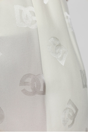 Dolce & Gabbana Pantalones cortos de seda con monograma