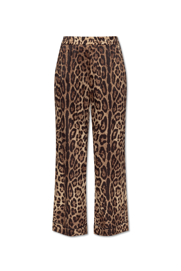 Silk trousers with animal motif, zdjęcie 1 Silk trousers with animal motif od Dolce & Gabbana