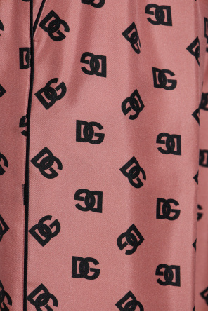 Dolce & Gabbana Loose-fitting silk trousers