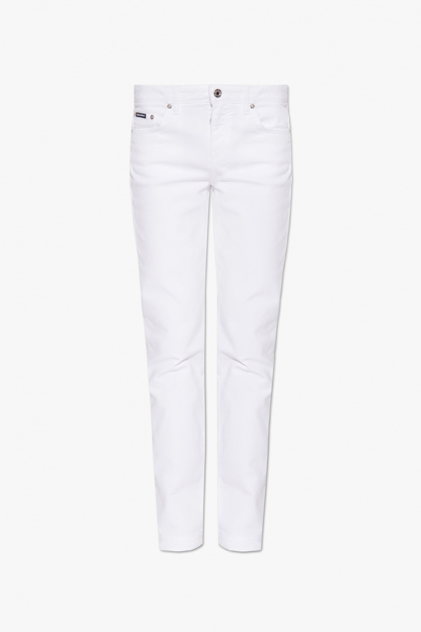 White T-shirt with bralette details Dolce & Gabbana - Vitkac Canada