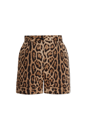 Calças com padrão animal