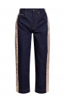 Dolce & Gabbana NAVY BLUE Jeans with decorative appliqué