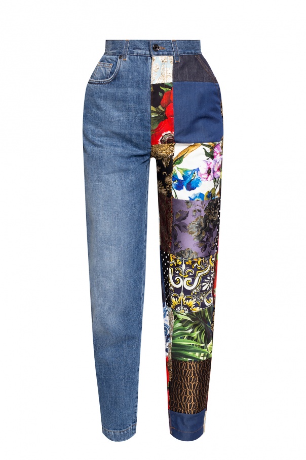 Dolce & Gabbana Vestit Llarg 738664 Embroidered jeans