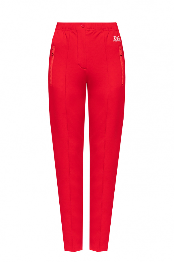 nina ricci cropped flared jeans item Logo-printed trousers