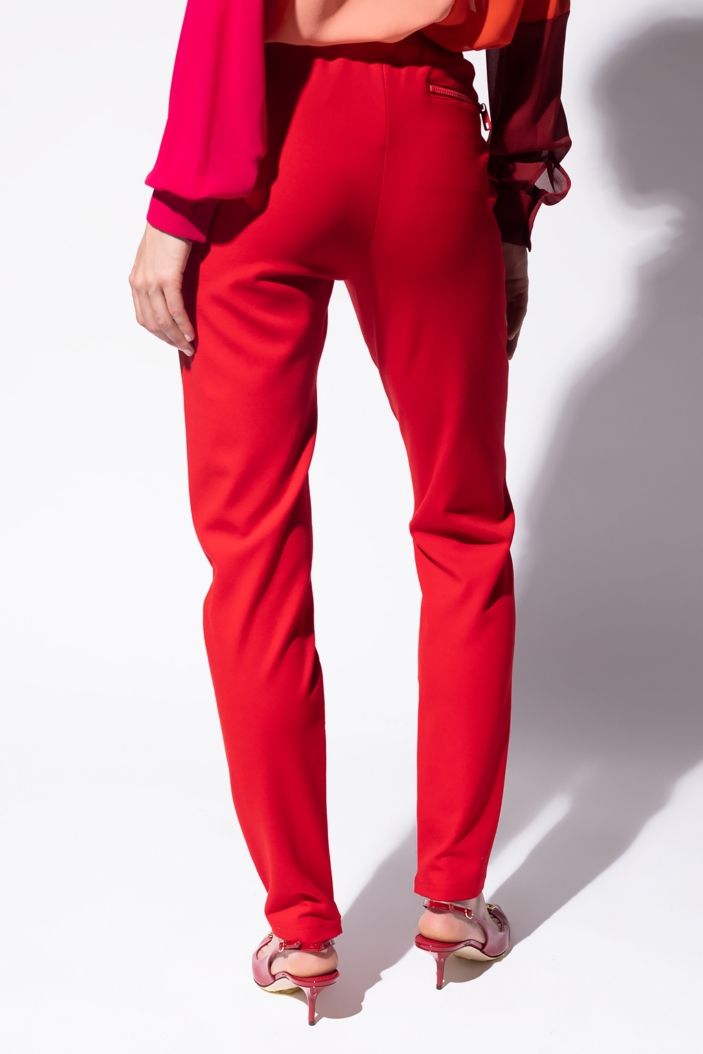 nina ricci cropped flared jeans item Logo-printed trousers