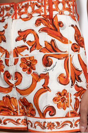 Dolce & Gabbana Shorts with "Majolica" print