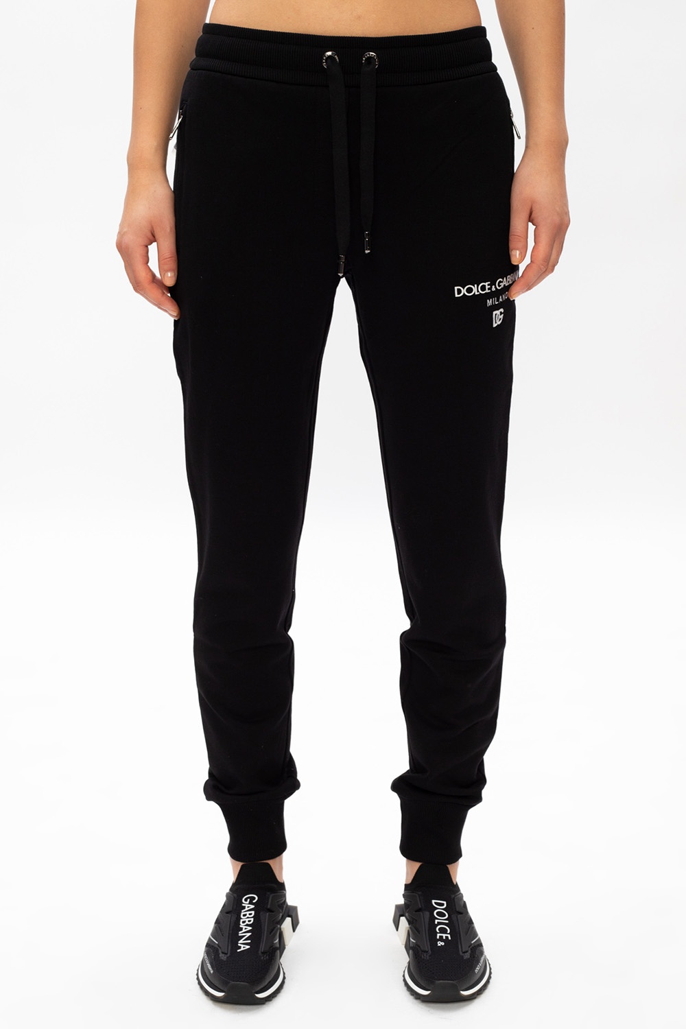 Dolce & Gabbana WOMEN JACKETS VESTS Logo sweatpants