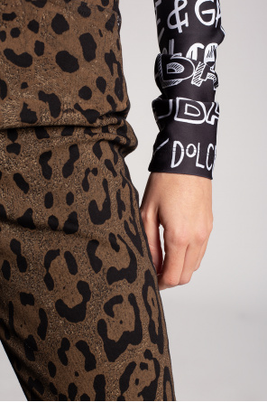 Diesel Kids TEEN logo-waistband swim shorts Trousers with animal motif