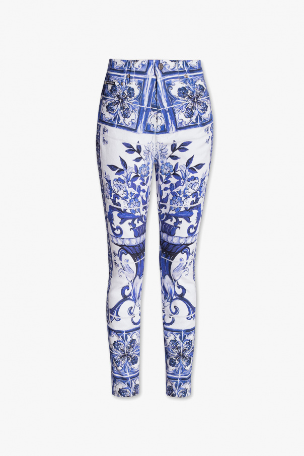 Dolce & Gabbana ‘Grace’ patterned jeans