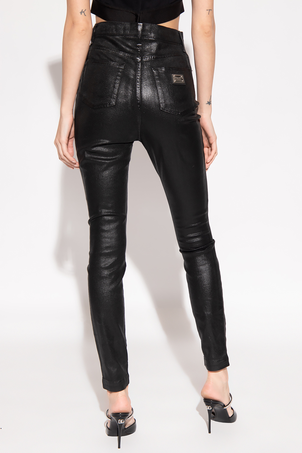 Dolce & Gabbana ‘Grace’ waxed jeans