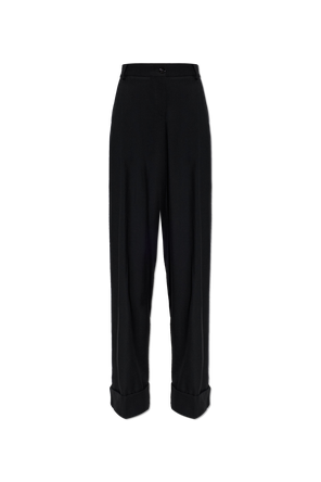 Wool Pleated Trousers