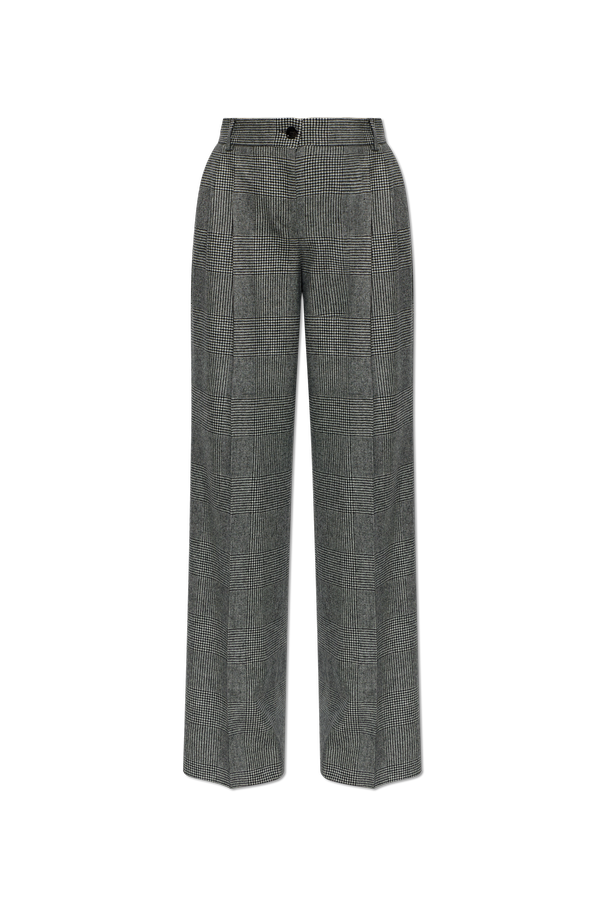 Wool trousers with a checked pattern od Dolce & Gabbana