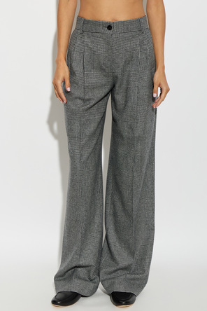 Dolce & Gabbana Wool trousers with a checked pattern