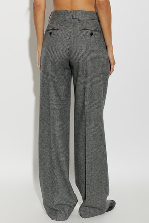Dolce & Gabbana Wool trousers with a checked pattern