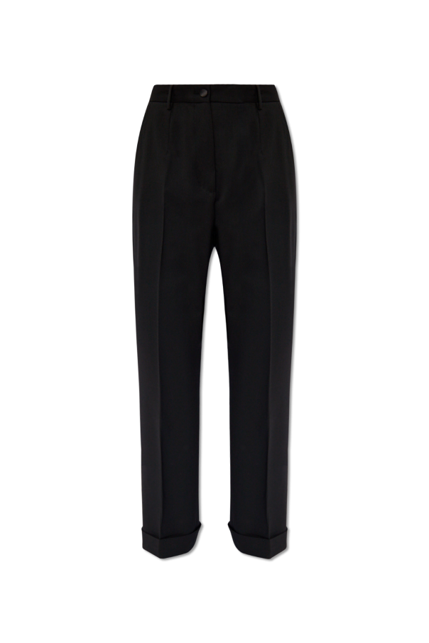 Wool pleat-front trousers od Dolce & Gabbana