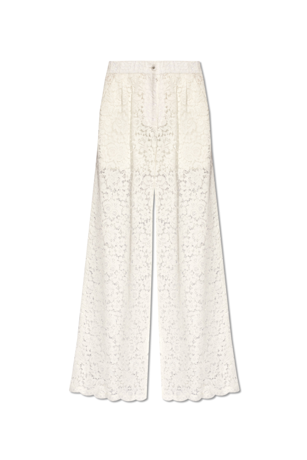 Dolce & Gabbana Ażurowe spodnie