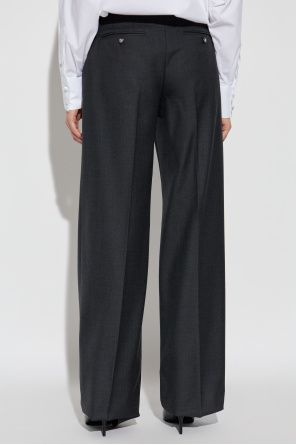 Dolce & Gabbana Wełniane spodnie w kant