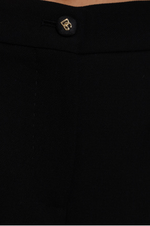 Dolce & Gabbana Wełniane spodnie w kant