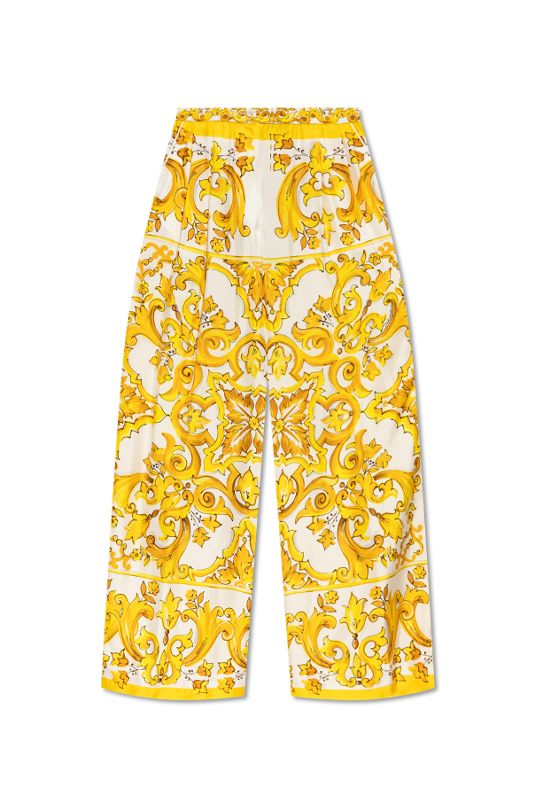 Dolce & Gabbana Spodnie z nadrukiem  `Majolika`