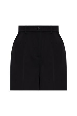 Wool shorts with satin side stripes od Dolce & Gabbana